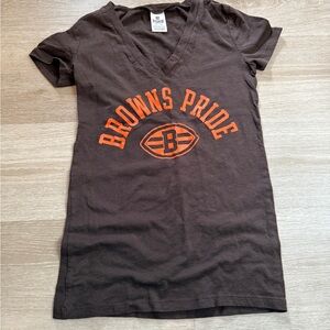 PINK Cleveland Browns v-neck XS